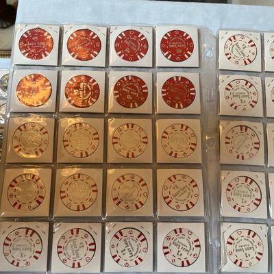 Lady Luck & Long Branch Casino Poker Chips