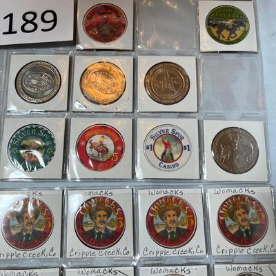 Womacks Cripple Creek Turf Clup & Silver Spur Casino Poker Chips