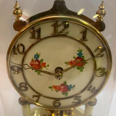 Vintage Kundo 400 Day Anniversary Clock - 6â€ diameter x 9.5â€ high approx