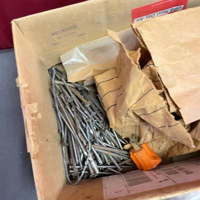 Nails and peg board hooks