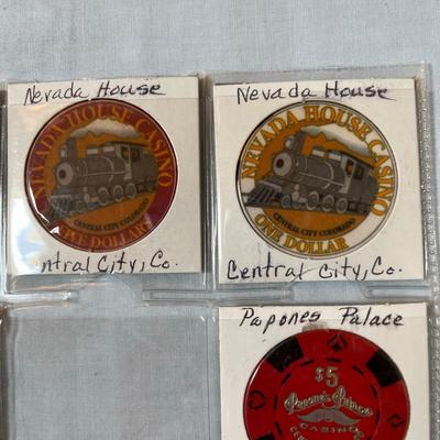 Papone's Palace Nitro & others Central City Poker Chips