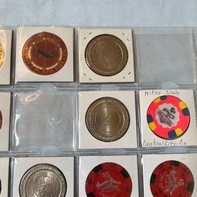 Papone's Palace Nitro & others Central City Poker Chips