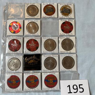 Papone's Palace Nitro & others Central City Poker Chips