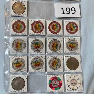 Johnny Nolan's, Jubilee, & Other Cripple Creek Casino Poker Chips