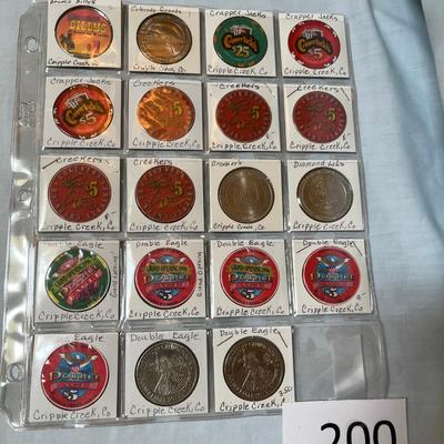 Double Eagle, Creekers, & Other Cripple Creek Casino Poker Chips