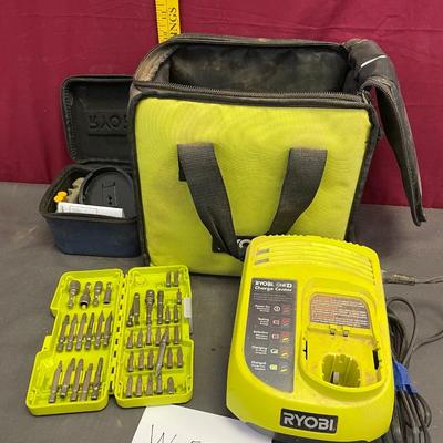 Ryobi charger and bits