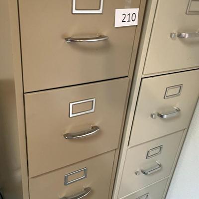 Lot of 2 4 Drawer File Cabinets.