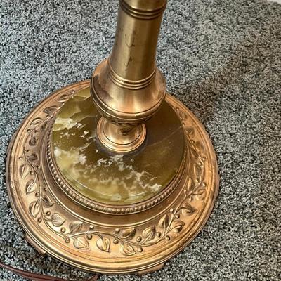 Swing Arm Floor Lamp Green marble base