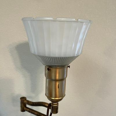 Swing Arm Floor Lamp Green marble base