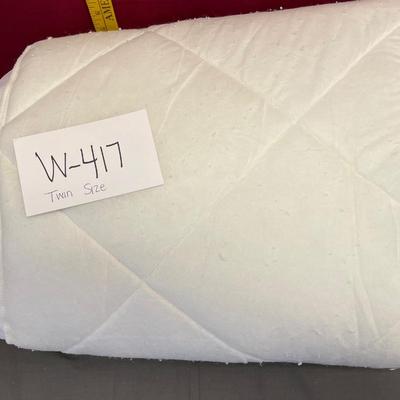 Twin size mattress pad