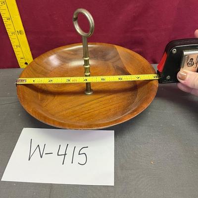 Vermilion walnut bowl