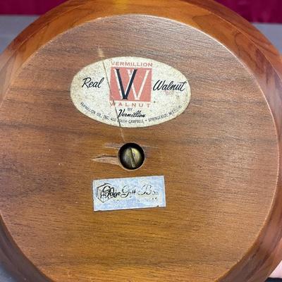 Vermilion walnut bowl