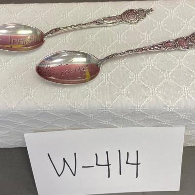 2 STERLING SILVER spoons