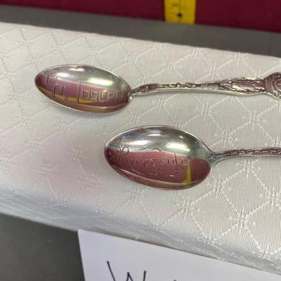 2 STERLING SILVER spoons