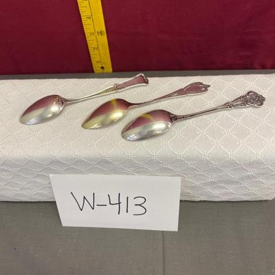 3 STERLING  SILVER Spoons