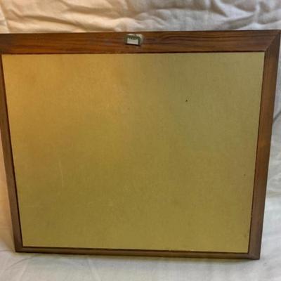 Vintage Rooster/Hen/Chicks Picture 14.5â€ wide x 12.5â€ high approx