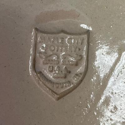 Maple city pottery plate