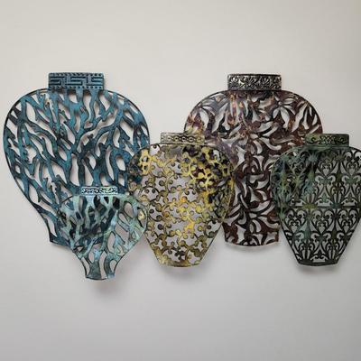 Metal Wall Art Vases 36x20