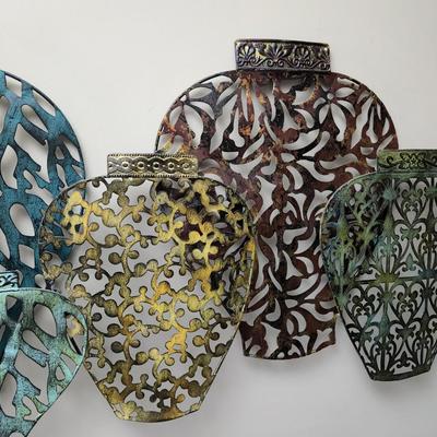 Metal Wall Art Vases 36x20