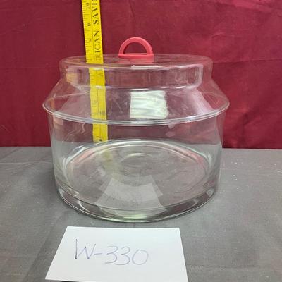 Doomed storage glass bowl