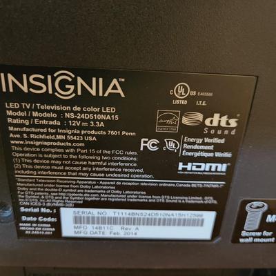 Insignia TV  HDMI NS-24D510NA15