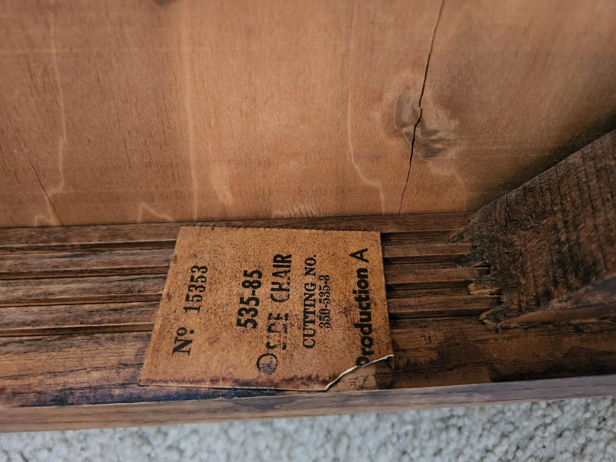 MCM Mid Century Stanley Furniture co. Side Chair Stanleytown Va