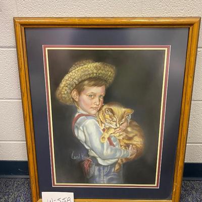 Boy and Cat Picture