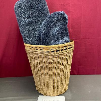 Trash can/rug and toilet cover