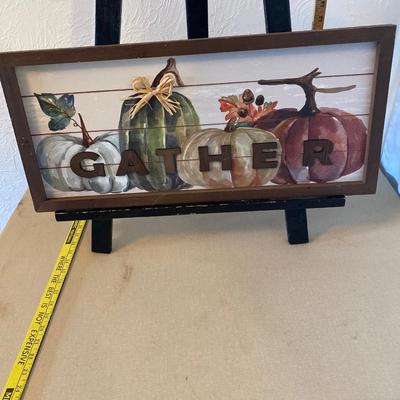 Pumpkin wall hanging