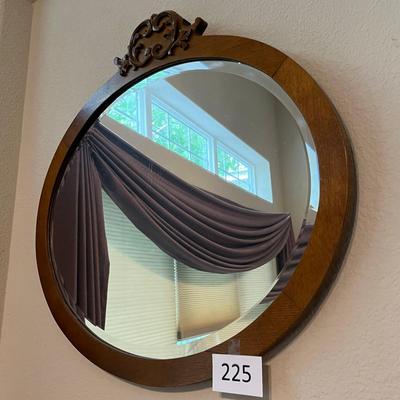 Fancy Oak Wall Mirror