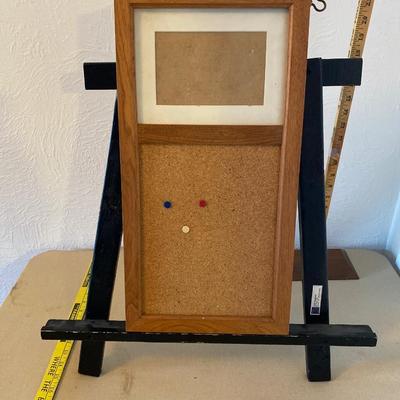 Picture frame and bulletin board combo