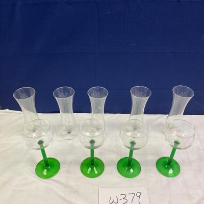 Green Stemware