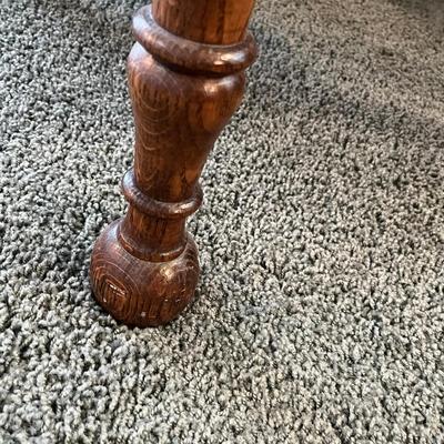 Fancy Large Oak Parlor Table