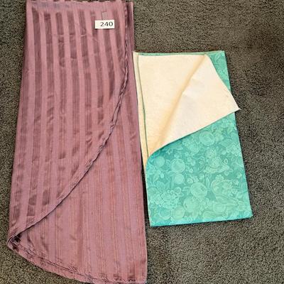 Purple & Green Table clothes