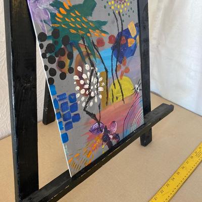 Abstract flowers painting