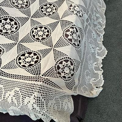 Large lace tablecloth