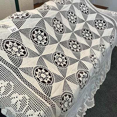 Large lace tablecloth