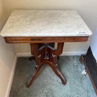 Marble Top Eastlake Parlor Table