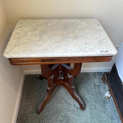 Marble Top Eastlake Parlor Table