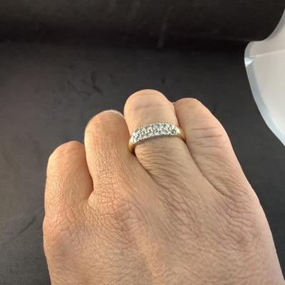 J1297 14kt Yellow Gold .43ct Diamond Band