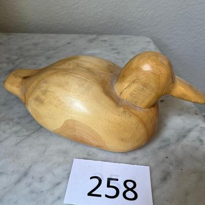 Carved Duck Figure