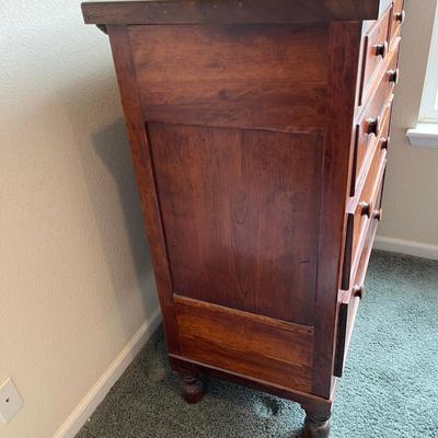 Antique Chest of Drawers Burled Walnut