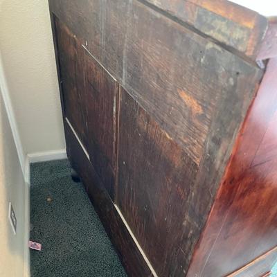 Antique Chest of Drawers Burled Walnut