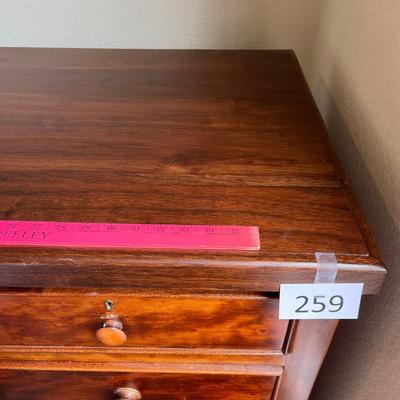 Antique Chest of Drawers Burled Walnut