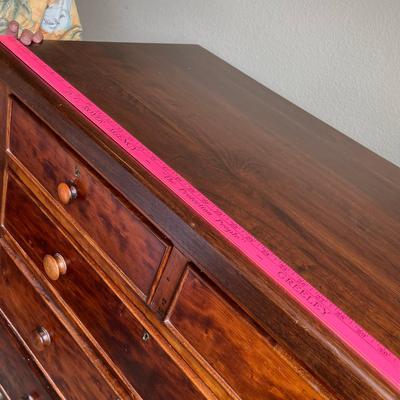 Antique Chest of Drawers Burled Walnut