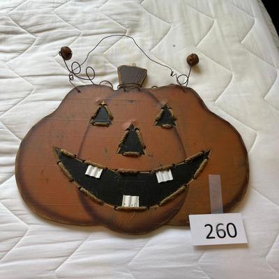 Tin Jack O'lantern Wall decor