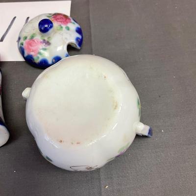 Victorian Salt & Pepper and Sugar Bowl