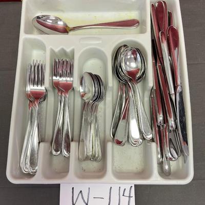 Silverware and tray