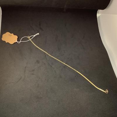 J1299 14kt Yellow Gold Herringbone Bracelet