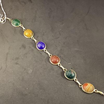 J1301 10kt Yellow Gold Scarab Bracelet